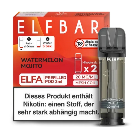 ELFBAR Elfa Watermelon Mojito 20 mg 2 Pods